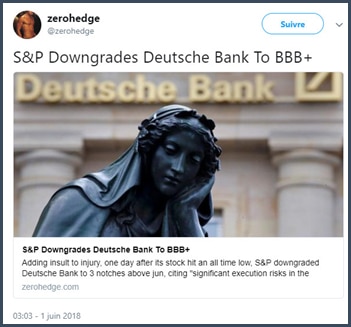 tweet zerohedge S1P downgrades Deutsche Bank