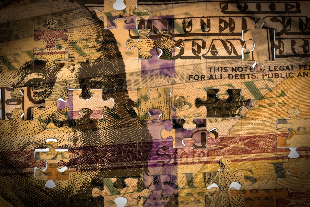 billet - dollar - puzzle - bons du Trésor