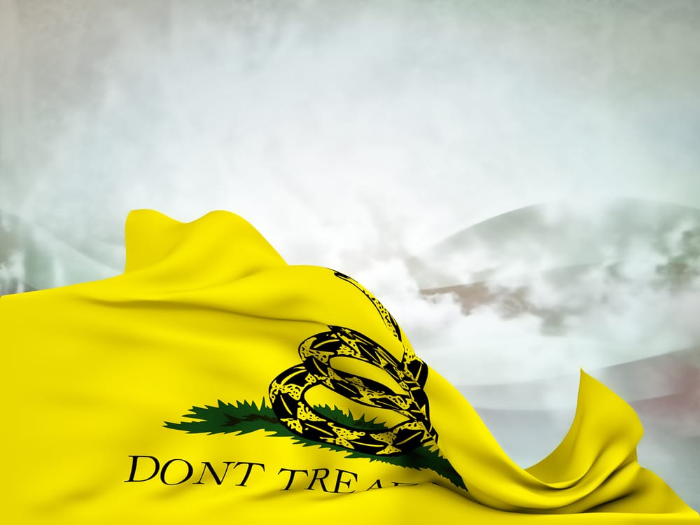 drapeau - Gadsden - libéraux - libertariens -serpent