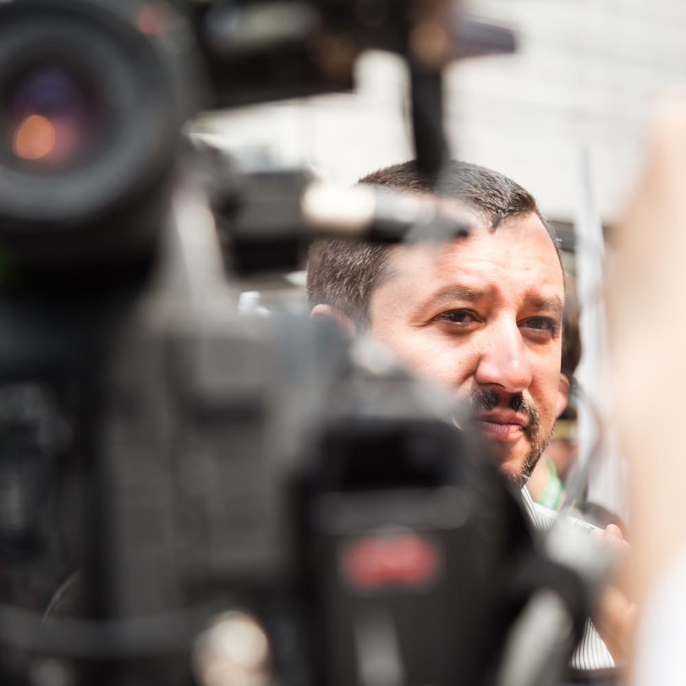 Matteo Salvini, ministre de l'intérieur italien et leader de la Ligue