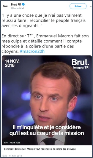 Macron - TF1 - gilets jaunes