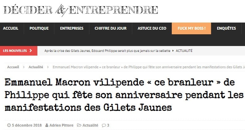 Macron - Edouard Philippe - Gilets jaunes 