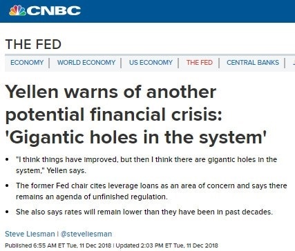 Janet Yellen - crise financière - Fed