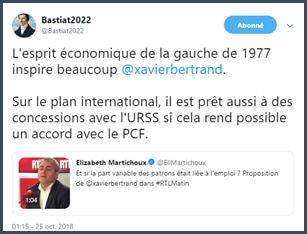 Bastiat2022 esprit économique de la gauche de 1977 inspire Xavier Bertrand