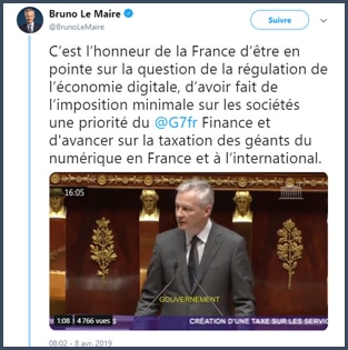 Bruno Le Maire la France en pointe sur la régulation de l'économie digitale