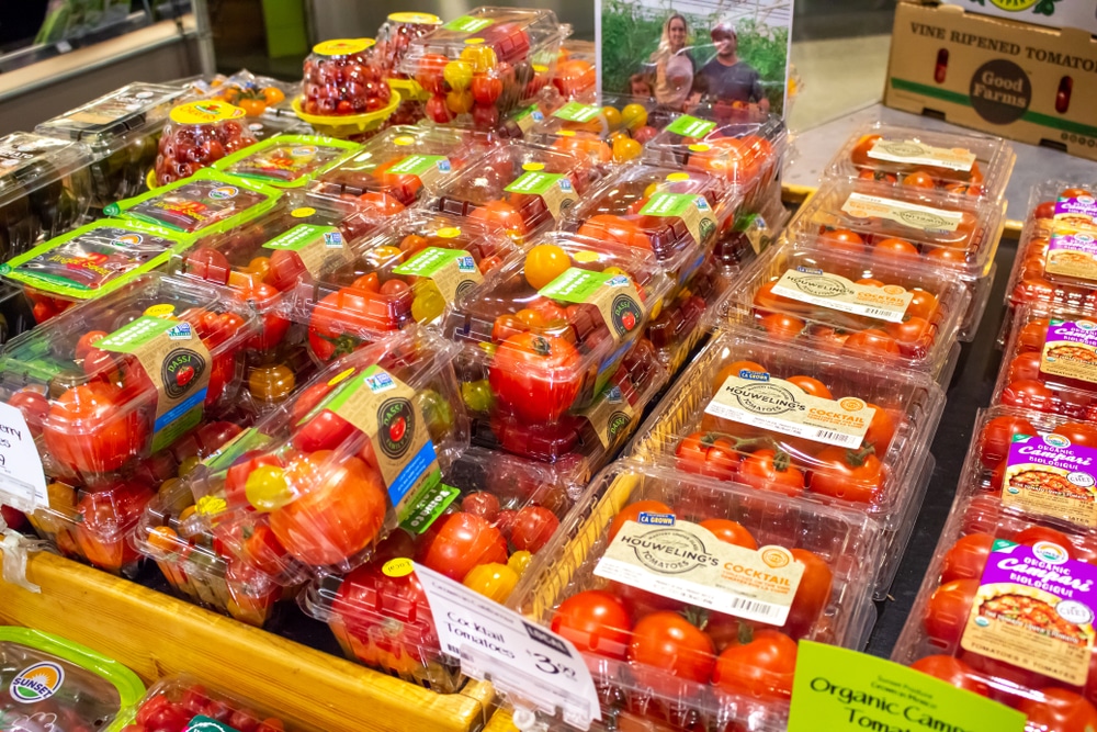 tomates en vente en Californie