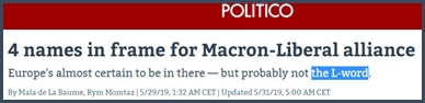 Politico 4 noms pour l'alliance Macron-libéraux au Parlement européen