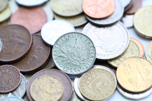 euro, chute, devise, franc